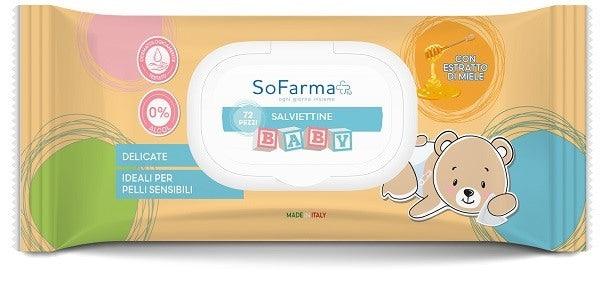 sofarmapiu salviettine baby miele 72 pezzi sofarmapiu sofarmapiu ean 8020255900087