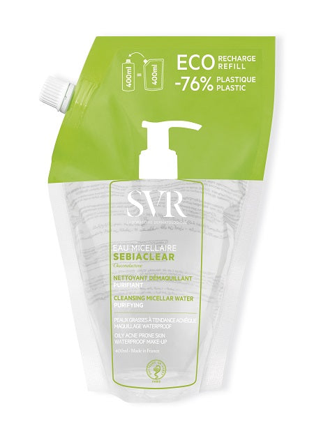 laboratoires svr sebiaclear eau micellaire refill 400 ml sebiaclear ean 3662361003105