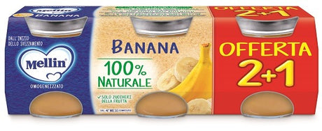 danone nutricia soc ben mellin omogeneizzato banana 3 pezzi da 100 g mellin ean 3041091950406
