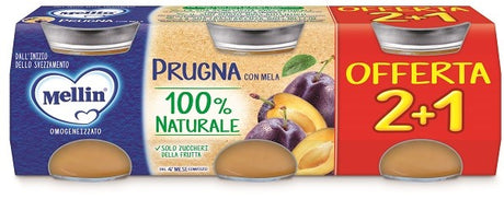 mellin mellin omogeneizzato prugna 3 pezzi da 100 g mellin ean 3041091950390
