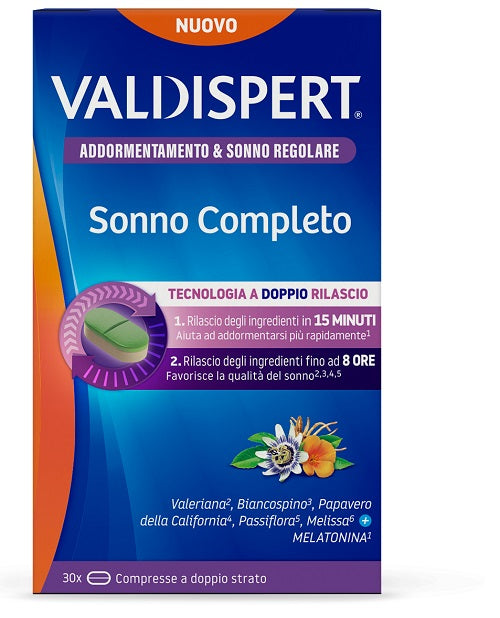 cooper valdispert sonno completo 30 compresse a doppio strato valdispert ean 8711744056230