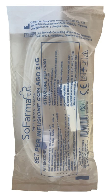 sofarmapiu deflussore con ago gauge 21 sofarmapiu sofarmapiu ean 8054320670346