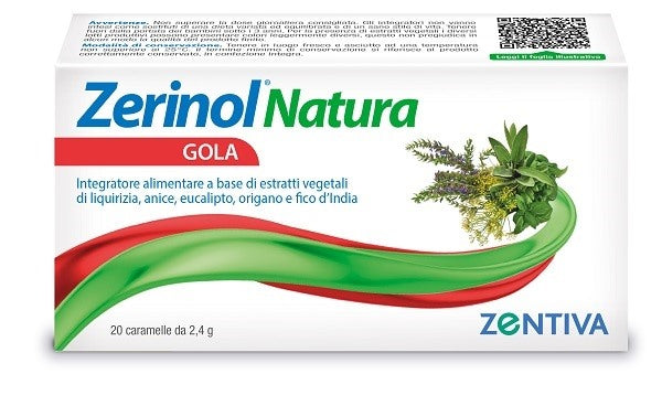 zentiva italia rx zerinol natura gola 20 caramelle balsamiche zerinol