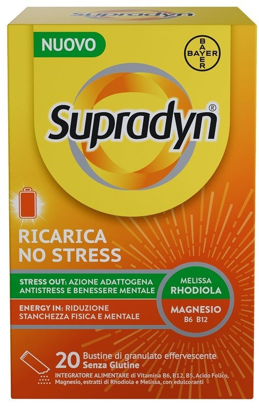 bayer ch supradyn ricarica no stress 20 bustine supradyn ean 8000560991000