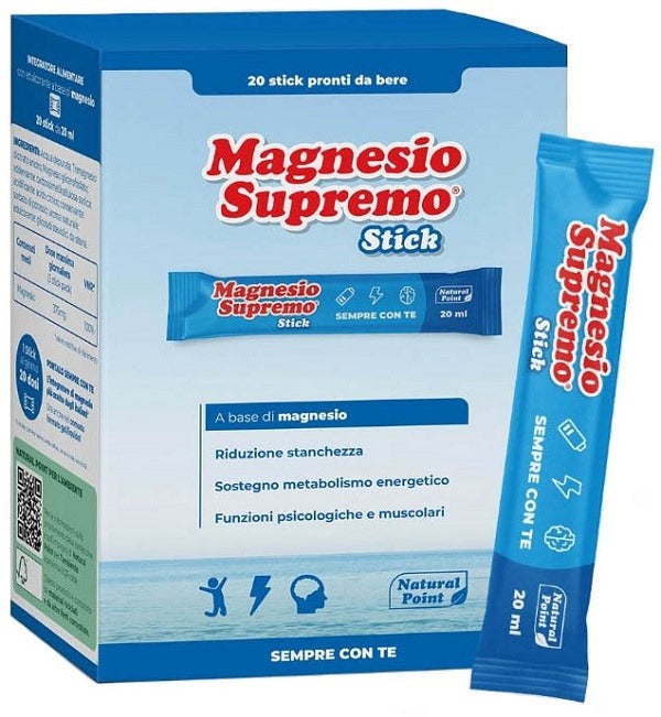 natural point magnesio supremo 20 stick da 20 ml natural point ean 8055732261269