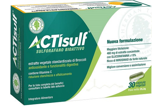 sherman tree actisulf sulforafano 30 capsule vegetali