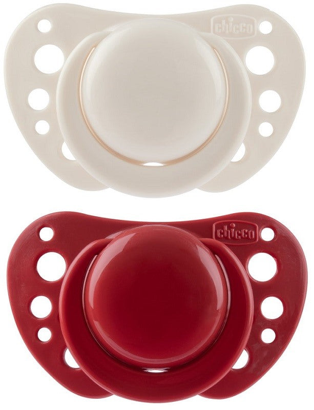 artsana chicco chicco succhietti air rosso silicone 6 16 mesi 2 pezzi chicco ean 8058664171569