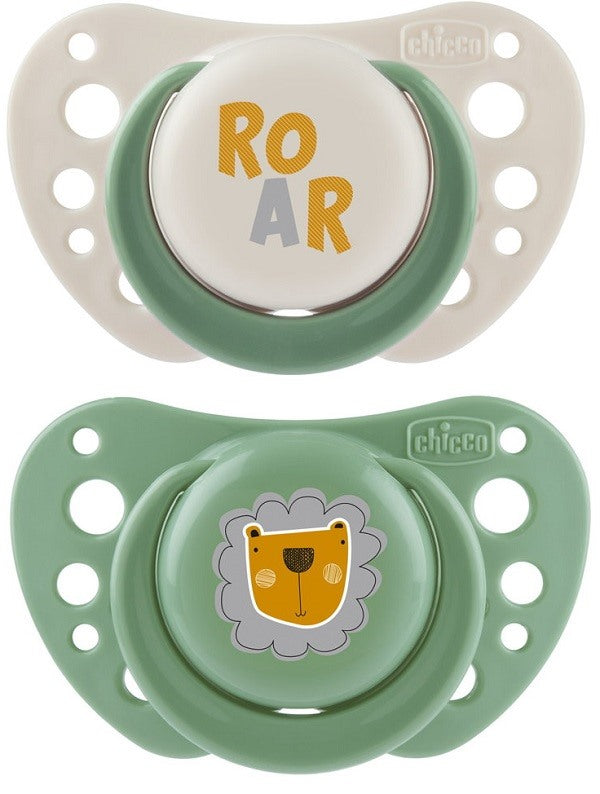 artsana chicco chicco succhietti air verde silicone 2 6 mesi 2 pezzi chicco ean 8058664171514