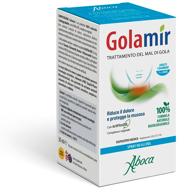 aboca spa societa agricola golamir spray no alcol 30 ml golamir ean 8032472029748