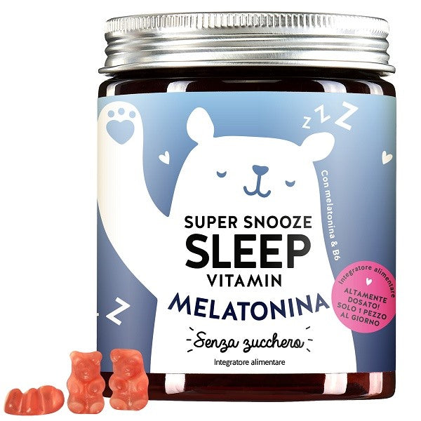 pasquali dermovitamina super snooze sleep vitamin with melatonin sugarfree 45 caramelle gommose bears with benefits ean 4260717770863