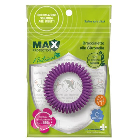 colpharma max protection braccialetto alla citronella spirale max protection ean 8056209781853