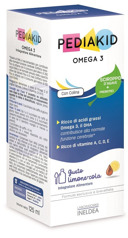 laboratoires ineldea pediakid omega 3 125 ml ean 3700225600265