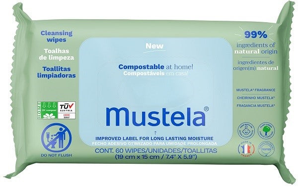 lab expanscience italia mustela salviette compostabili profumate 60 pezzi ean 3504105038700