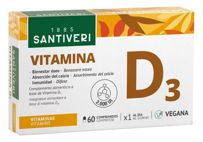 santiveri vitamina d3 2000ui vegetale 60 compresse santiveri ean 8412170046634