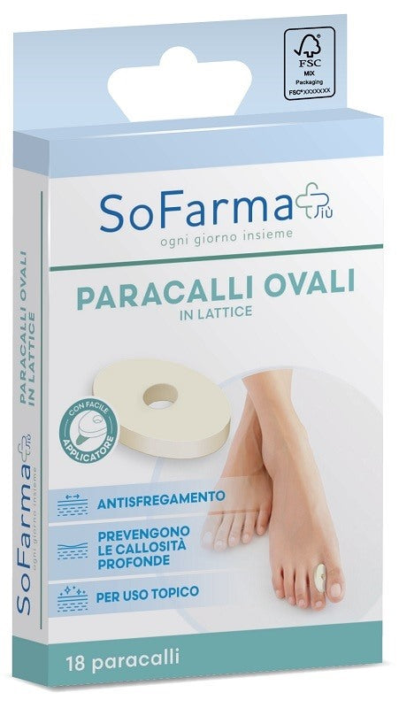sofarmapiu cerotto paracallo ovale 28 x 1 8 cm sofarmapiu 18 pezzi zi sofarmapiu ean 8017990085070