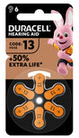 duracell duracell easy tab 13 arancio batteria per apparecchio acustico 6 pezzi duracell ean 5000394167148