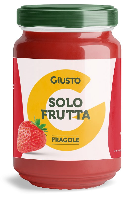 farmafood giusto solo frutta confettura fragole 220 g giusto ean 8058481483036