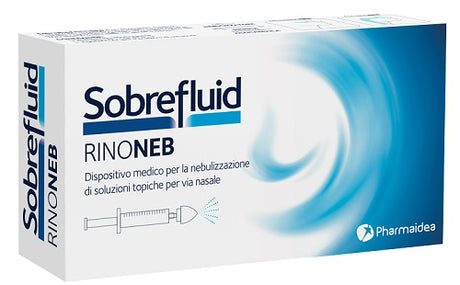 pharmaidea sobrefluid rinoneb dispositivo nebulizzatore siringa luer lock da 50 ml agocannula per prelievo soluzione sobrefluid ean 0806812282579