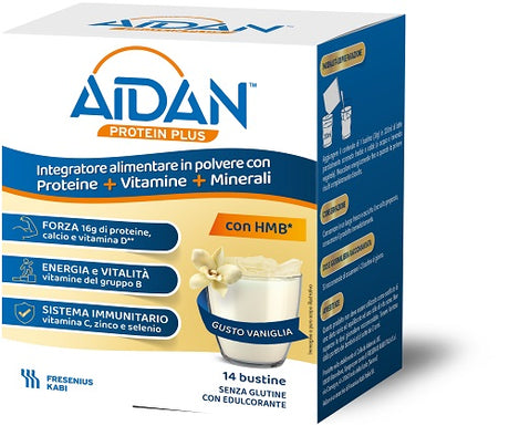 fresenius aidan protein plus vaniglia 14 bustine ean 4051895039244