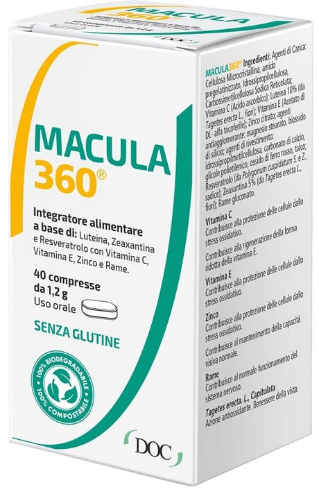 doc oftalmici macula 360 40 compresse