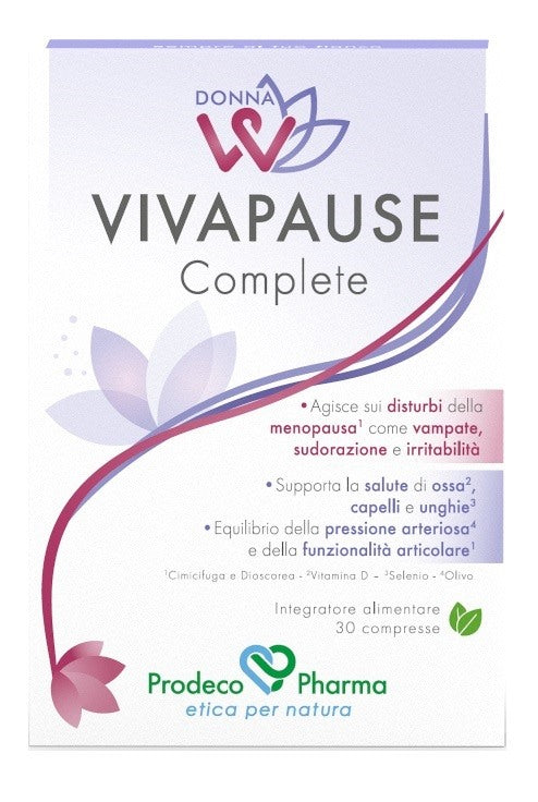 prodeco pharma donnaw vivapause complete 30 compresse donna w ean 8057968091986