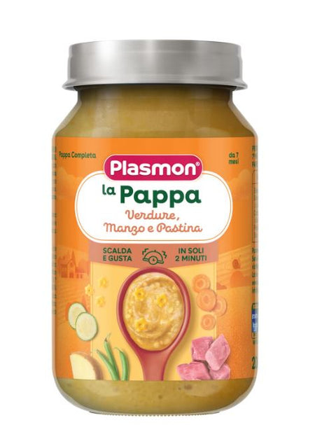 plasmon heinz italia plasmon la pappa verdure manzo e pastina 200 g plasmon ean 8001040422731