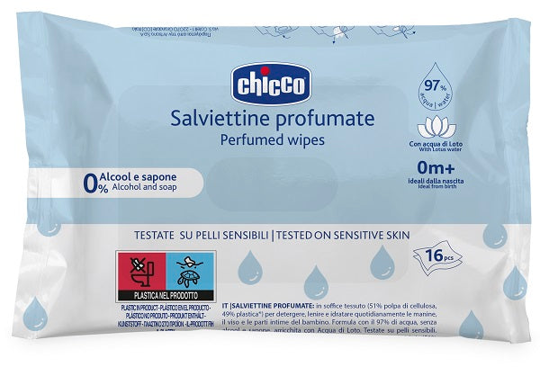 artsana chicco chicco salviette pocket 16 pezzi chicco ean 8058664173754