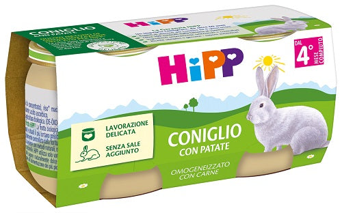 hipp hipp omogeneizzato coniglio con patate 2 pezzi da 80 g hipp ean 4062300459618