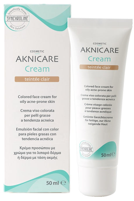 general topics aknicare cream teintee clair 50 ml synchroline ean 8023628900417