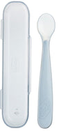 artsana chicco chicco cucchiaio silicone con case grigio 6 mesi chicco ean 8058664171941
