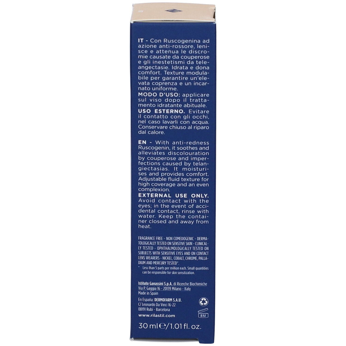 Rilastil Base Corretiva Calmante 01 30 Ml Rilastil