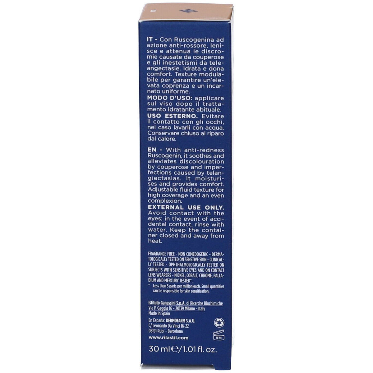 Rilastil Podkład Korygujący Łagodzący 04 30 Ml Rilastil