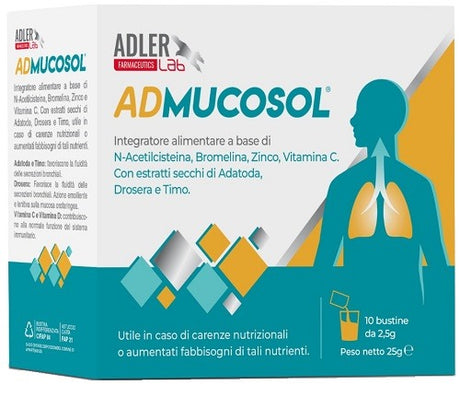 adler admucosol 10 bustine