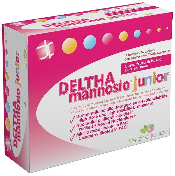 deltha pharma deltha mannosio junior 14 bustine ean 8059173100668