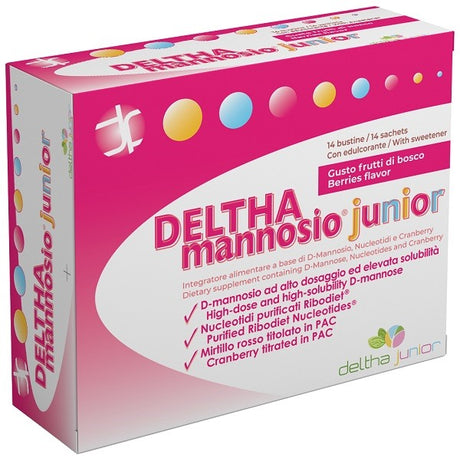 deltha pharma deltha mannosio junior 14 bustine ean 8059173100668