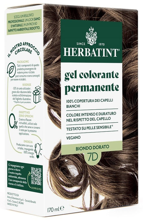 antica erboristeria spa herbatint 7d biondo dorato 170 ml herbatint ean 8016744807586