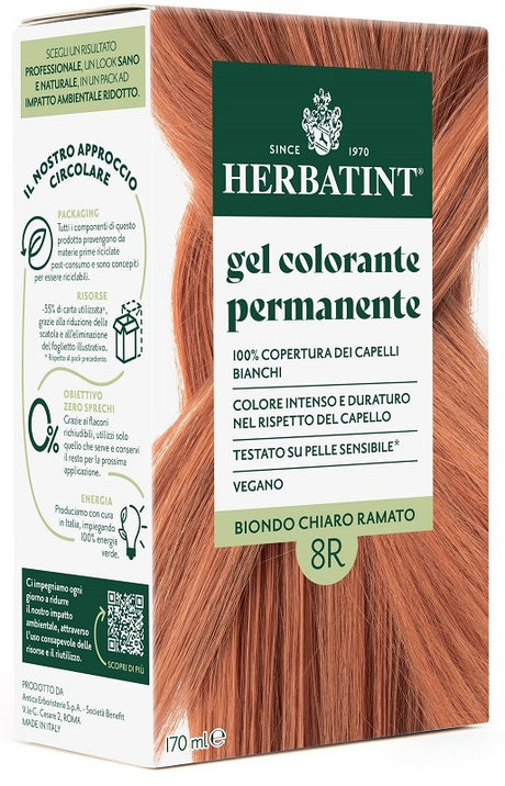 antica erboristeria herbatint 8r biondo chiaro ramato 170 ml herbatint ean 8016744807661