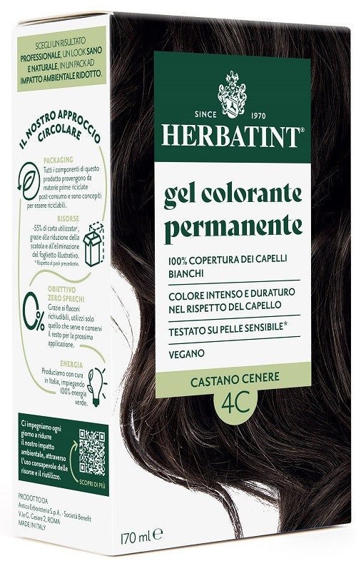 antica erboristeria spa herbatint 4c castano cenere 170 ml herbatint ean 8016744807678