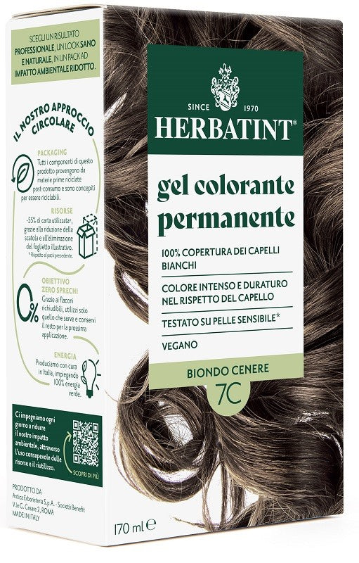 antica erboristeria spa herbatint 7c biondo cenere 170 ml herbatint ean 8016744807708