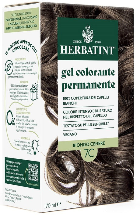 antica erboristeria spa herbatint 7c biondo cenere 170 ml herbatint ean 8016744807708