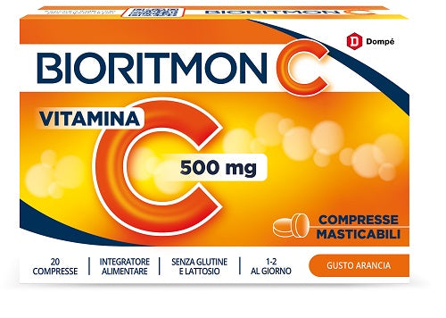 dompe farmaceutici bioritmon c 500mg vitamina c 20 compresse masticabili ean 8024825001471