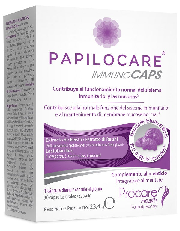 procare health italia papilocare immunocaps 30 capsule ean 8437018976157