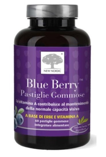 new nordic blue berry 60 pastiglie gommose blueberry ean 5021807009640
