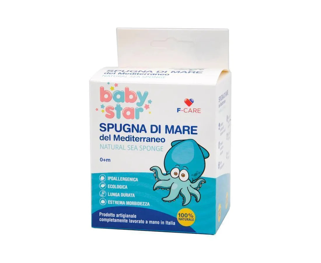 BABYSTAR ESPONJA DE MAR NATURAL 12 CM