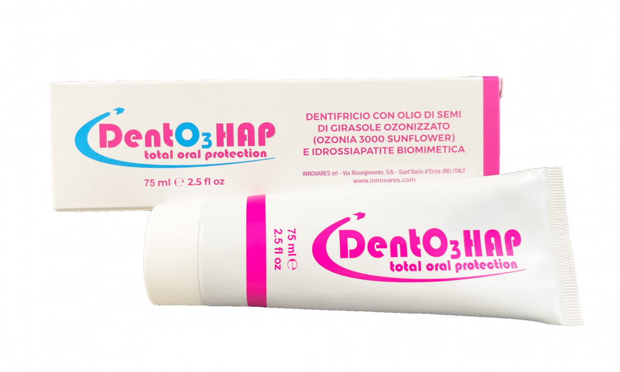 Pasta de dientes Dento3 Hap con ozono e hidroxiapatita 75 ml
