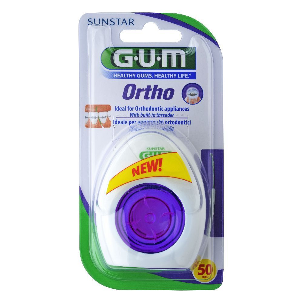 Gum Ortho Floss Spongy Floss 50 Pieces Gum