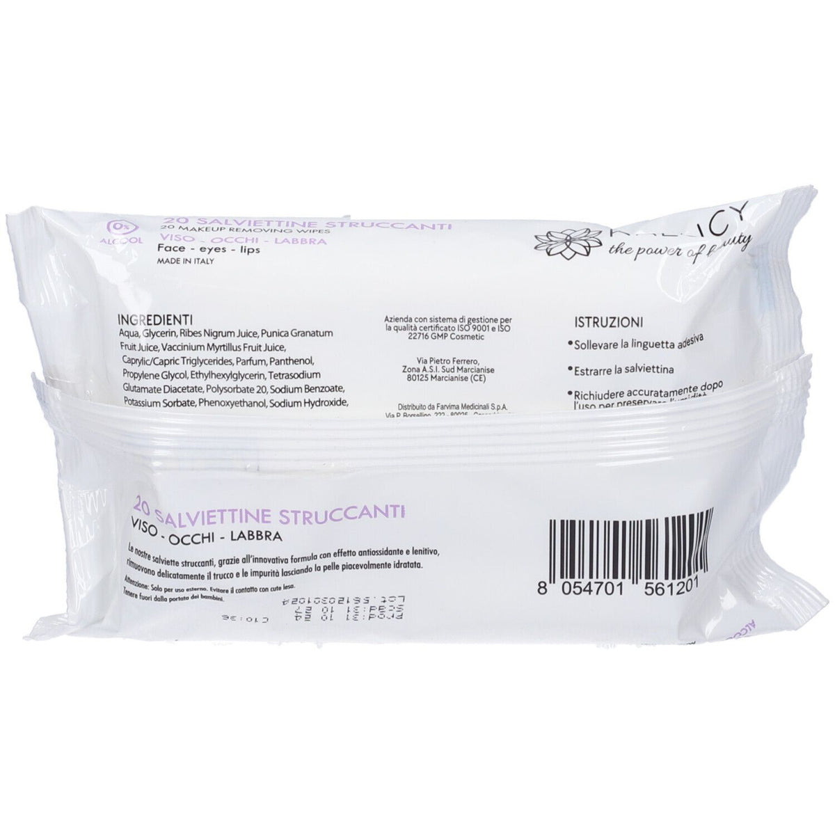 Kalucy Lingettes Démaquillantes 20 Pièces