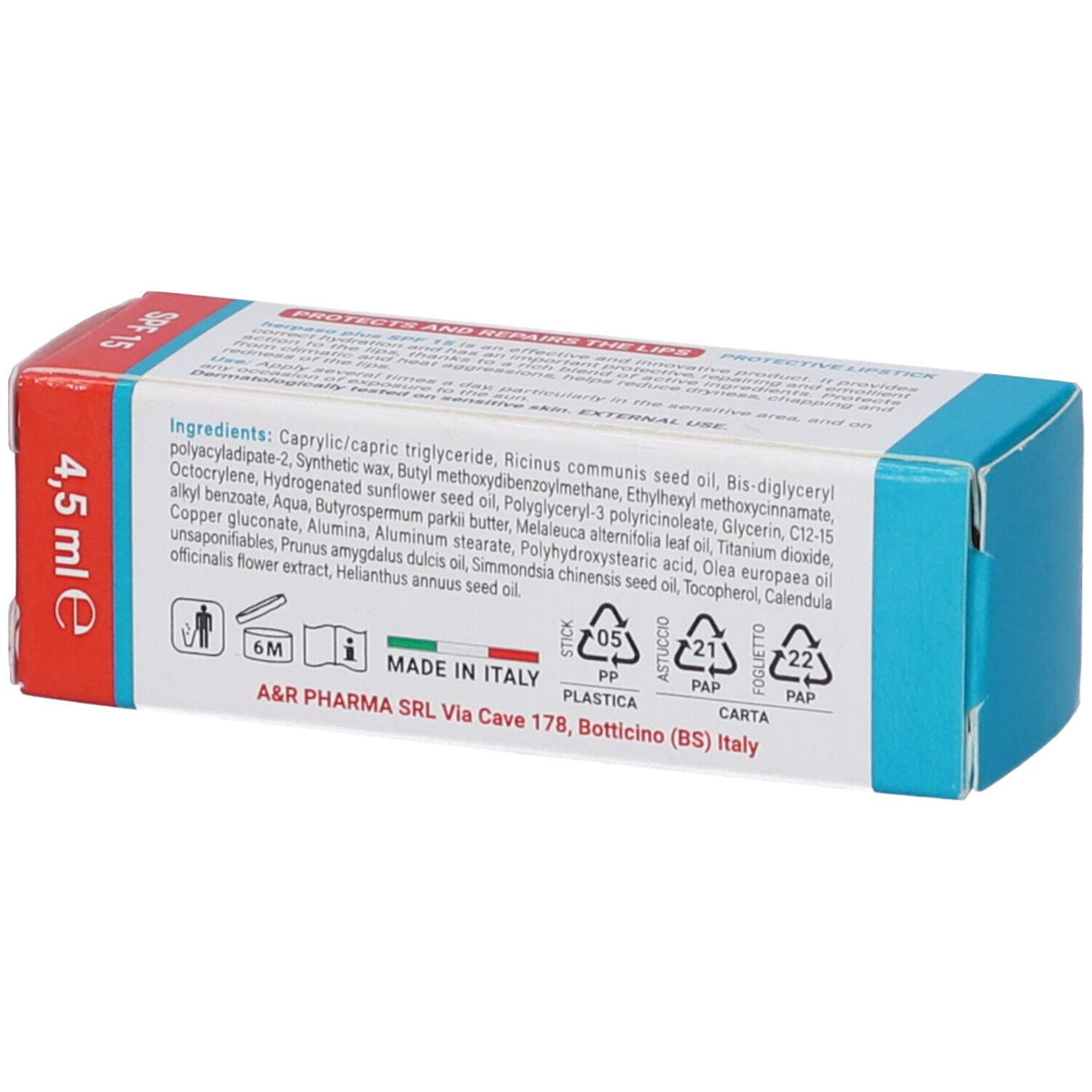 Защитный бальзам для губ Herpaso Plus Stick