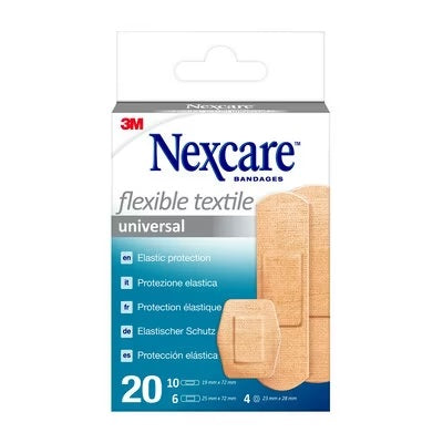 3m italia polifarma cerotto preparato nexcare textile n0420as assortiti 3 misure 10 cerotti 19x72mm 6 cerotti 25x72mm 4 cerotti 225mm nexcare ean 4054596755840