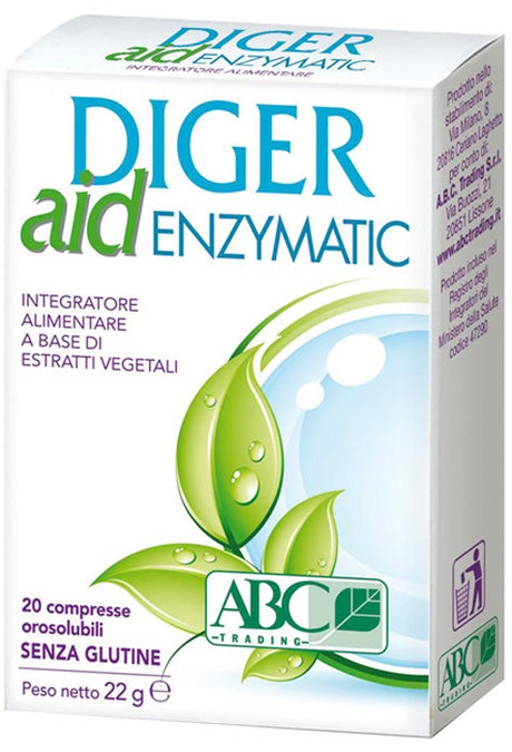 a b c trading diger aid enzymatic 20 compresse abc trading ean 8059692670192